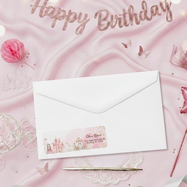 Royal Pink Princess Castle Unicorn 4th Birthday  (Creator Uploaded)