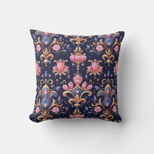 Royal Pink Roses Princescore Cushion (Front)