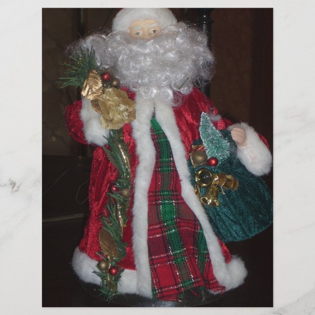Royal Plaid Hohoho Santa Merry Christmas  (Front)