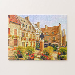 Royal Plaza Old Town Quebec. Jigsaw Puzzle