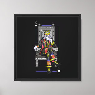 Royal Poker King Art Luxury Casino Canvas Print