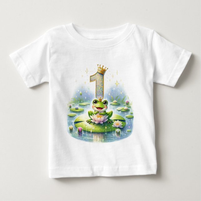 Royal Pond Party: A First Birthday Frolic Baby T-Shirt (Front)
