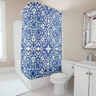 Royal Porto Mosaic Portuguese Blue and White  Shower Curtain