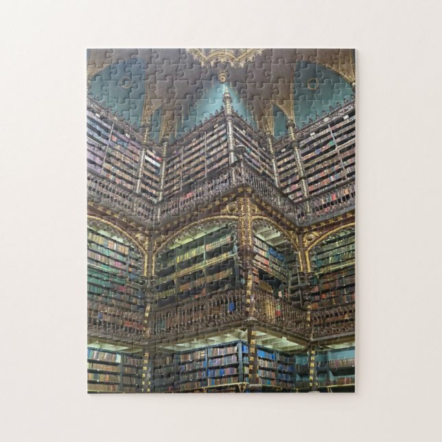 Royal Portuguese Cabinet of Reading, Rio, Brazil Jigsaw Puzzle (Vertical)