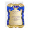 Royal Prince Baby Shower Blue Gold Damask Ethnic