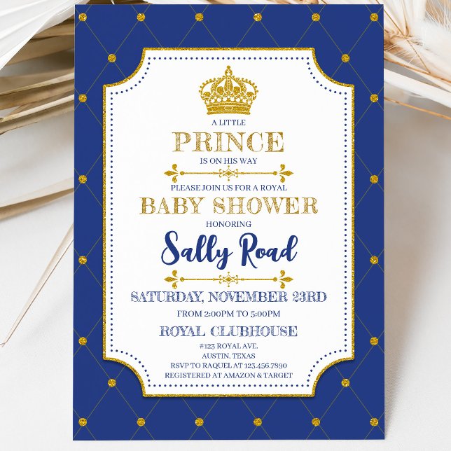 Royal Prince Baby Shower Invitation (Creator Uploaded)