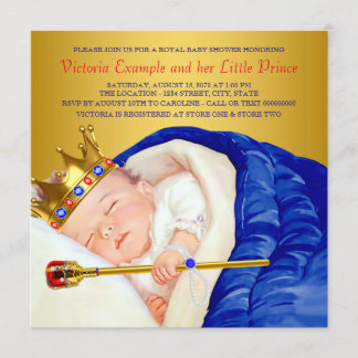 Royal Prince Baby Shower Invitation