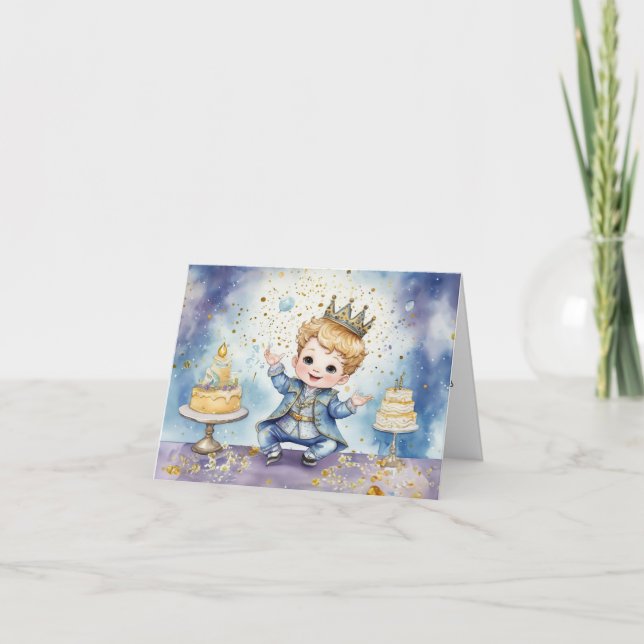 Royal Prince Birthday Invitation (Front)