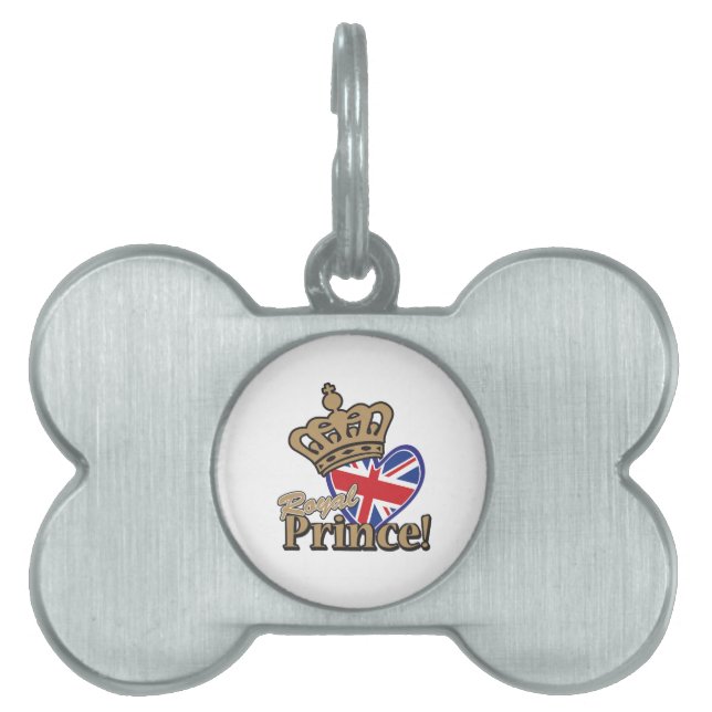 Royal Prince Pet Name Tag (Front)