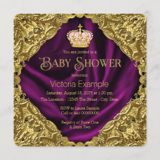 Royal Princess Baby Shower Invitation