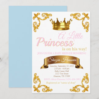 Royal Princess Baby Shower Invite