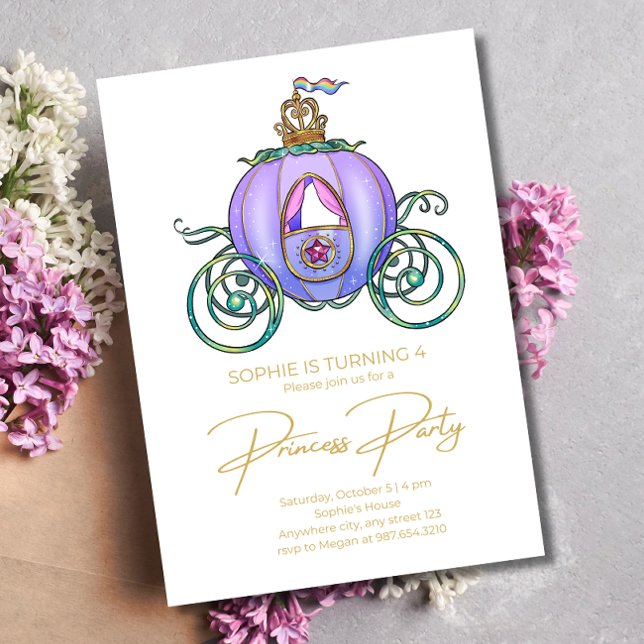 Royal Princess Birthday invitation, Fairytale  Invitation (Creator Uploaded)