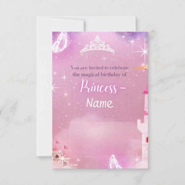 Royal Princess Birthday Invitations (Front)