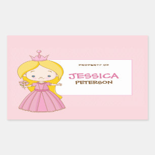 Royal Princess Book Label / Gift Tag Sticker