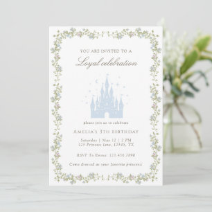 Royal Princess Castle Birthday Party Fairytale  Invitation