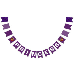 Royal Princess Crown & Royal Purple Bunting
