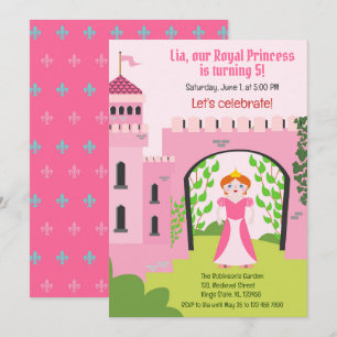 Royal Princess Girl Birthday Party Invitation