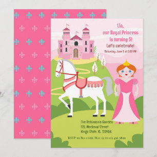 Royal Princess Girl Birthday Party Invitation