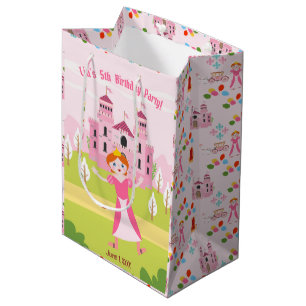 Royal Princess girl Birthday Party Medium Gift Bag