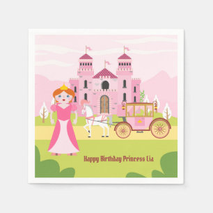 Royal Princess Girl Birthday Party Napkin