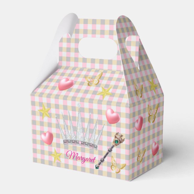 Royal Princess Party  Favour Box (Front Side)
