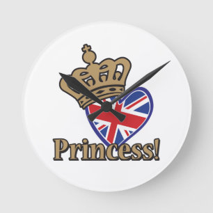 Royal Princess Round Clock