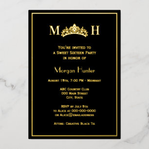 Royal Princess Tiara #3 Sweet Sixteen Foil Holiday