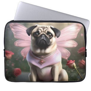 Royal Pug: The Princess Fairy of Enchanted Realms Laptop Sleeve