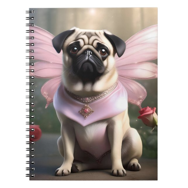 Royal Pug: The Princess Fairy of Enchanted Realms Notebook (Front)
