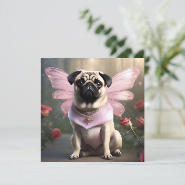 Royal Pug: The Princess Fairy of Enchanted Realms Save The Date (Standing Front)