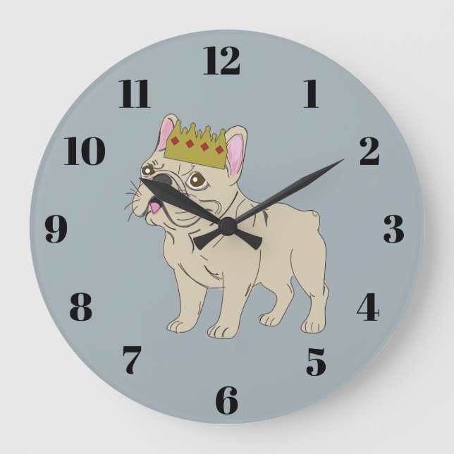 Royal Pup Large Clock (Front)