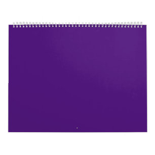  Royal Purple #52187E, Greyish Purple Calendar