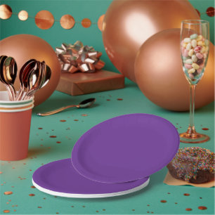 Royal Purple 7 Inch Round Party Paper Plate
