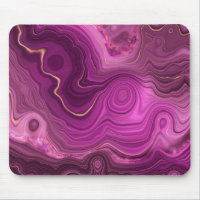 Royal Purple And Gold Agate Abstract