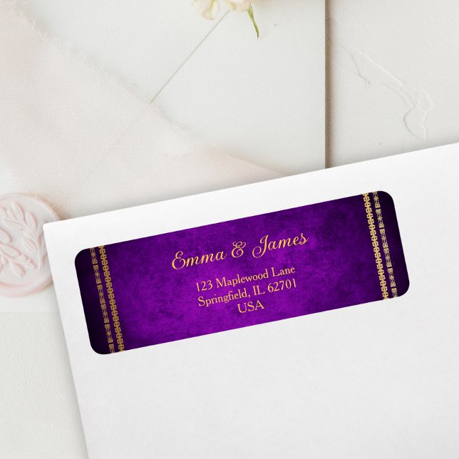 Royal Purple and Gold Frame Wedding (Creator Uploaded)