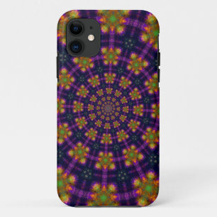 Royal Purple and Gold Kaleidoscope Pattern Case-Ma Case-Mate iPhone Case