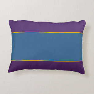 Royal Purple and Teal Accent Pillow
