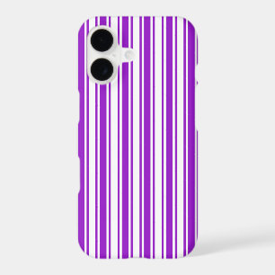 Royal purple and white candy stripes