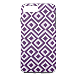 Royal Purple and White Meander Case-Mate iPhone Case