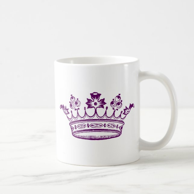 Royal Purple Crown Coffee Mug (Right)