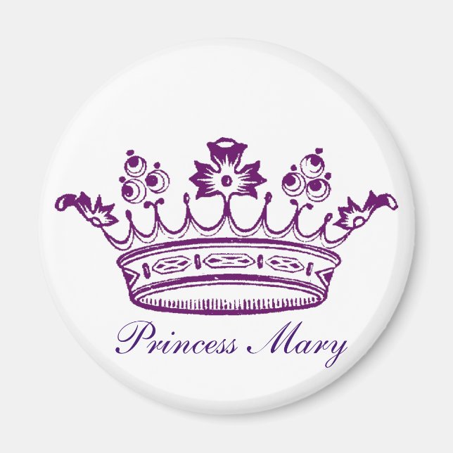 Royal Purple Crown Magnet (Front)