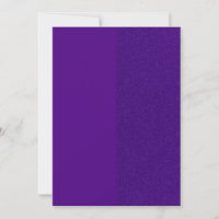 Royal Purple Glitter Flat Save The Date Card
