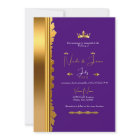 Royal Purple Gold Elegant Glam Wedding