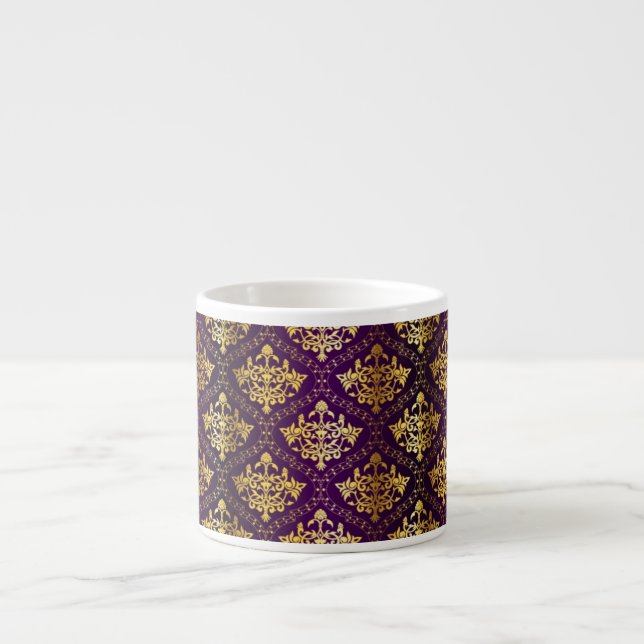 Royal Purple & Gold Expresso Mug (Front)
