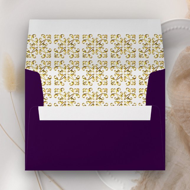 Royal Purple Gold Ornate Envelope (Creator Uploaded)