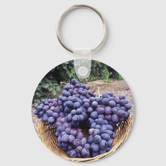 Royal Purple Grapes Key Ring