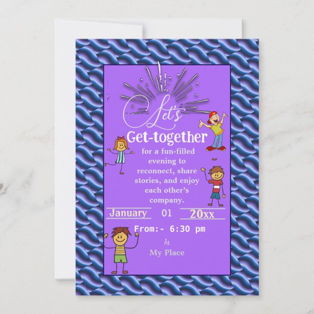 Royal purple  invitation (Front)