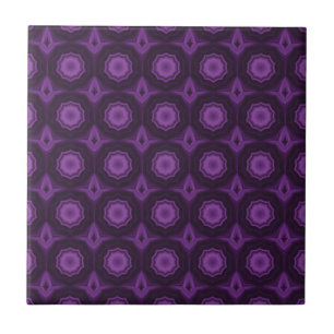Royal purple pattern geometric design  tile