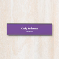 Royal Purple Professional Plain Modern Elegant