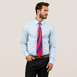 Royal Purple Red Stripe Tie